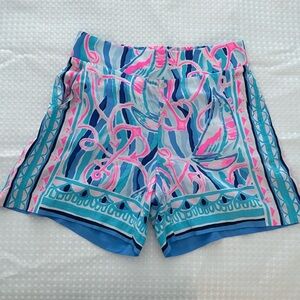 Lilly Pulitzer Neilah Shorts in Skim Blue Reel, XXS